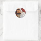 Pew Bows Runder Aufkleber (Tasche)