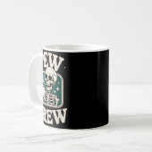Pew Crew Skeleton With Coffee, Funny Church Tee  Kaffeetasse (Vorderseite Links)