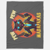 Pew Pew Madafakas Black Cat Fleecedecke (Vorderseite)
