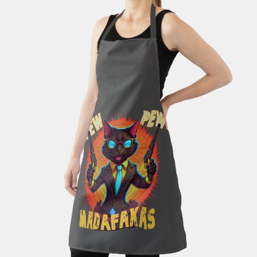Pew Pew Madafakas Black Cat Schürze (InSitu)