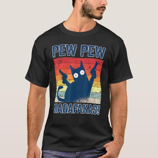 Pew Pew Madafakas Cats Tops Summer Pajamas Pew Pew (Vorderseite)