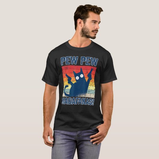 Pew Pew Madafakas Cats Tops Summer Pajamas Pew Pew (Vorne ganz)