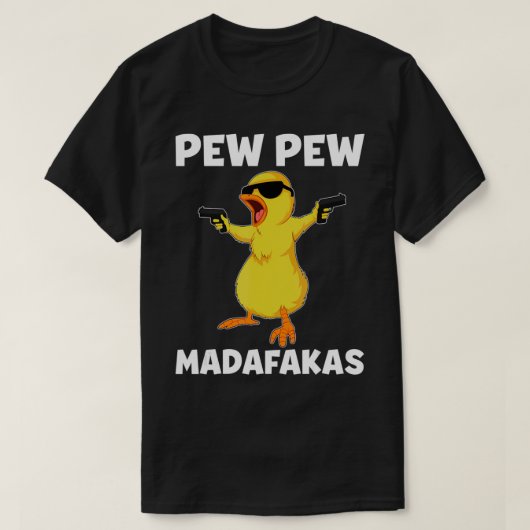 Pew Pew Madafakas Chicken Crazy Chick Pew Pew Love T-Shirt (Design vorne)