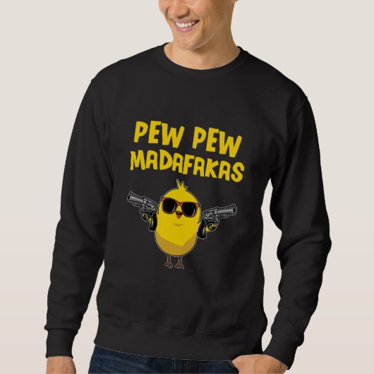 Pew Pew Madafakas Comic Chick Sweatshirt (Vorderseite)