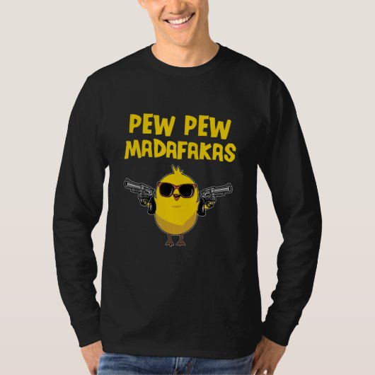 Pew Pew Madafakas Comic Chick T-Shirt (Vorderseite)