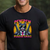 Pew Pew Madafakas Coole Katze mit Stil und Pistole Sweatshirt