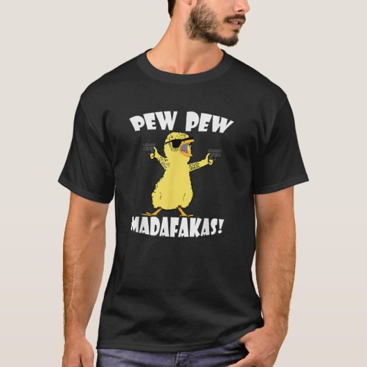 Pew Pew Madafakas Crazy Chick Graphics T-Shirt (Vorderseite)