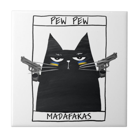 Pew Pew Madafakas Fliese (Vorderseite)