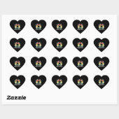 Pew Pew Madafakas Funny Cat Crazy Cat Herz-Aufkleber (Blatt)