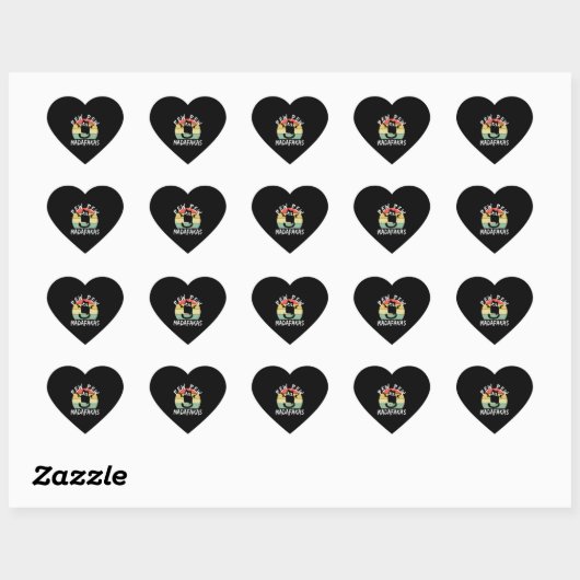Pew Pew Madafakas Funny Cat Crazy Cat Herz-Aufkleber (Blatt)