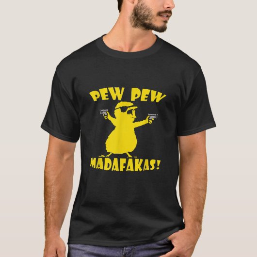 Pew Pew Madafakas Funny Small Chicken T Shirt (Vorderseite)
