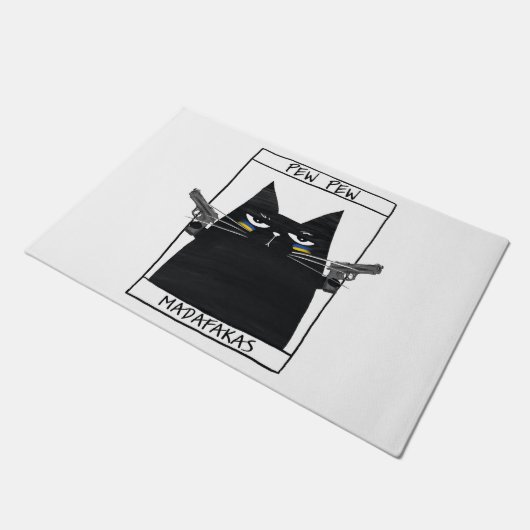 Pew Pew Madafakas Fußmatte (Schrägansicht)