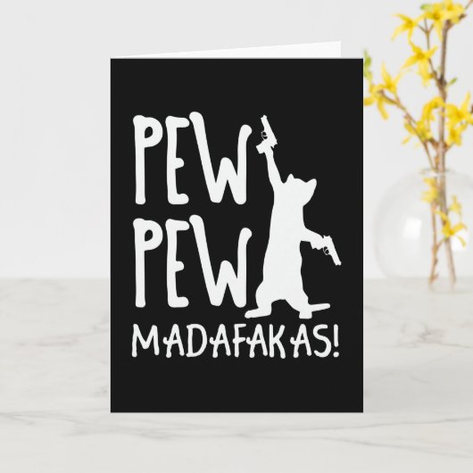 Pew Pew Madafakas Karte (Gelbe Blume)