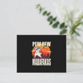 Pew Pew Madafakas Pew Madafakas Goat Ankündigungspostkarte (Stehend Vorderseite)