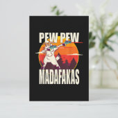 Pew Pew Madafakas Pew Madafakas Goat Begleitkarte (Stehend Vorderseite)