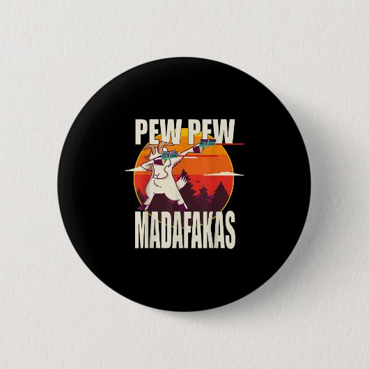 Pew Pew Madafakas Pew Madafakas Goat Button (Vorderseite)