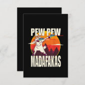 Pew Pew Madafakas Pew Madafakas Goat Dankeskarte (Vorne/Hinten)