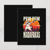 Pew Pew Madafakas Pew Madafakas Goat Einladung (Vorne/Hinten)