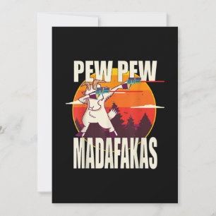 Pew Pew Madafakas Pew Madafakas Goat Feiertagskarte