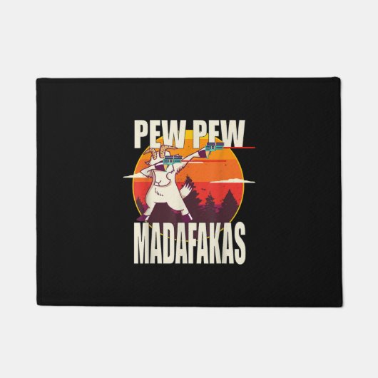 Pew Pew Madafakas Pew Madafakas Goat Fußmatte (Vorderseite)