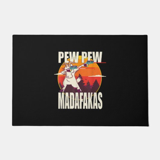 Pew Pew Madafakas Pew Madafakas Goat Fußmatte (Vorderseite)