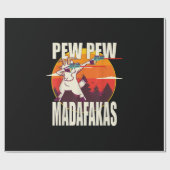 Pew Pew Madafakas Pew Madafakas Goat Geschenkpapier (Flach)