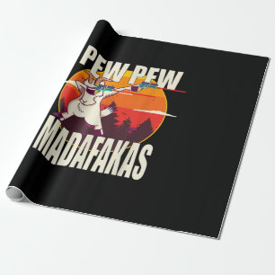 Pew Pew Madafakas Pew Madafakas Goat Geschenkpapier