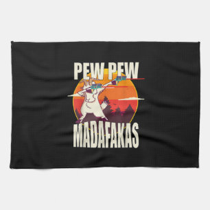 Pew Pew Madafakas Pew Madafakas Goat Geschirrtuch