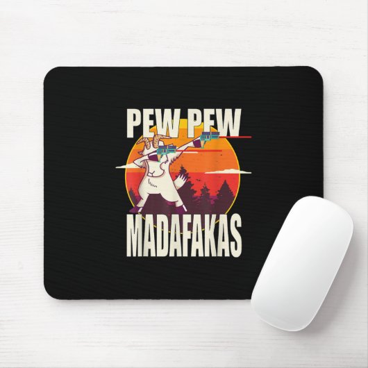 Pew Pew Madafakas Pew Madafakas Goat Mousepad (Mit Mouse)