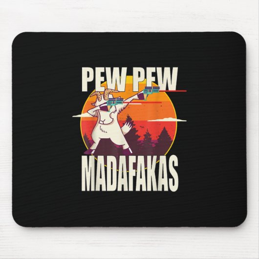 Pew Pew Madafakas Pew Madafakas Goat Mousepad (Vorne)