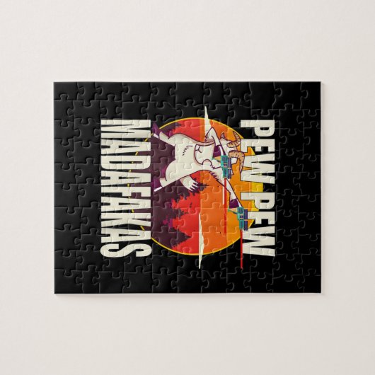 Pew Pew Madafakas Pew Madafakas Goat Puzzle (Horizontal)