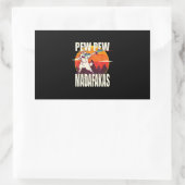 Pew Pew Madafakas Pew Madafakas Goat Rechteckiger Aufkleber (Tasche)