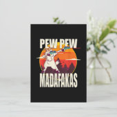 Pew Pew Madafakas Pew Pew Madafakas Ziege Einladung (Stehend Vorderseite)