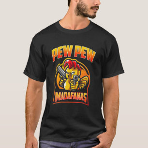 Pew Pew Madafakas Vintages Kunsthandwerk Funny Ret T-Shirt