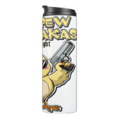 Pew Pew Madatrakas Chick Graphic Thermosbecher (Nach rechts gedreht)