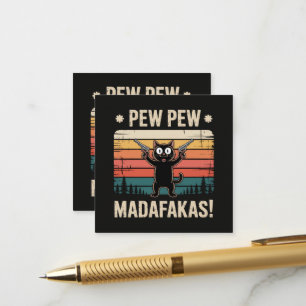 Pew Pew Mistkerle Begleitkarte