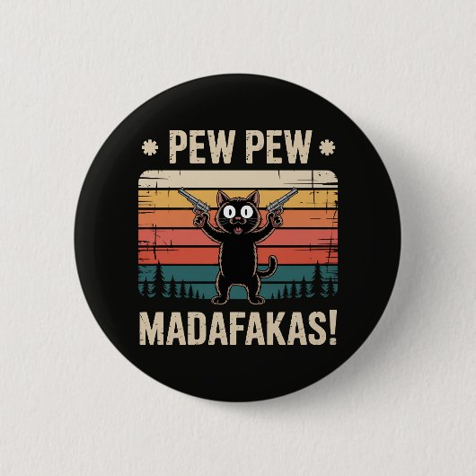 Pew Pew Mistkerle Button (Vorderseite)
