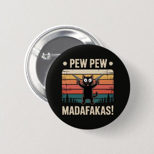 Pew Pew Mistkerle Button (Vorne & Hinten)