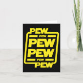 Pew Pew Pew _ Funny Nerdy Science Fiction Karte (Vorderseite)