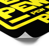 Pew Pew Pew _ Funny Nerdy Science Fiction Poster (Ecke)