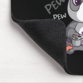 Pew Pew Pew Niedlich Panda Video Gaming Gamer Mousepad (Ecke)