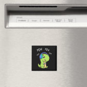 Pew Pew Pew Niedlich T-rex Dinosaur Video Gamer Ga Magnet (In Situ (Geschirrspüler))