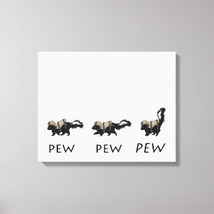 "PEW PEW PEW PEW PEW"-Druck von Jaime Munt Leinwanddruck
