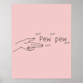 Pew Pew Poster (Vorne)