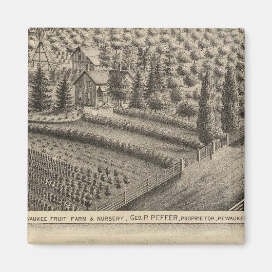 Pewaukee Obstfarm & Kinderzimmer Magnet (Vorne)
