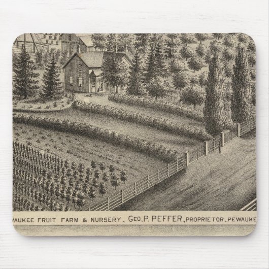 Pewaukee Obstfarm & Kinderzimmer Mousepad (Vorne)