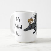 Pewdiepie Slenderman Tasse (Vorderseite Links)