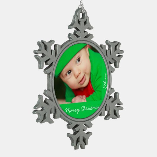 Pewter Christmas Ornaments With Baby Schneeflocken Zinn-Ornament (Links)