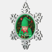 Pewter Christmas Ornaments With Baby Schneeflocken Zinn-Ornament (Rechts)