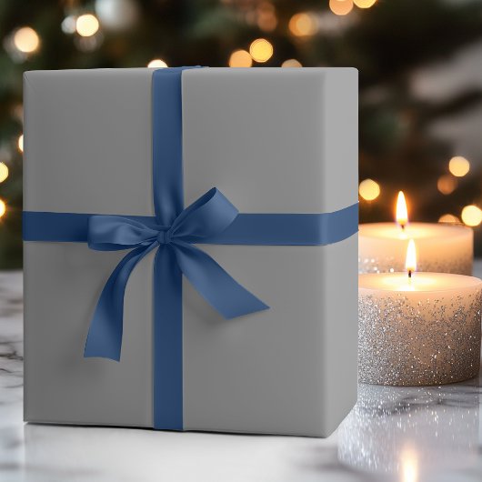 Pewter Gray Solid Color | Classic | elegant Geschenkpapier